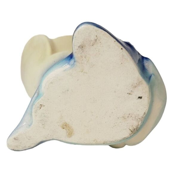 Vtg Shawnee Pottery Pixie or Elf Pottery Vase or Planter Yellow and Blue Figure - Picture 6 of 9